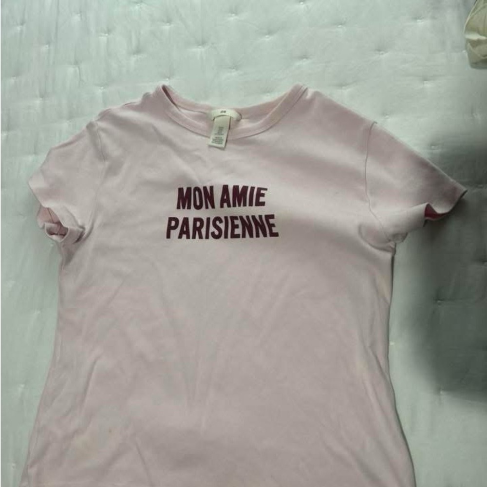 H&M Pink Graphic Tee